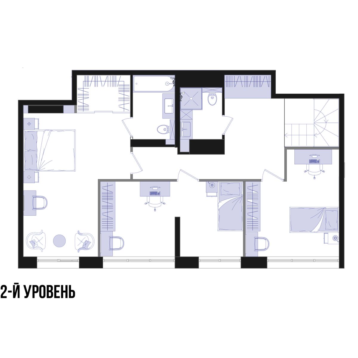 1-комнатная, 82.2 м², № 160 в Агат