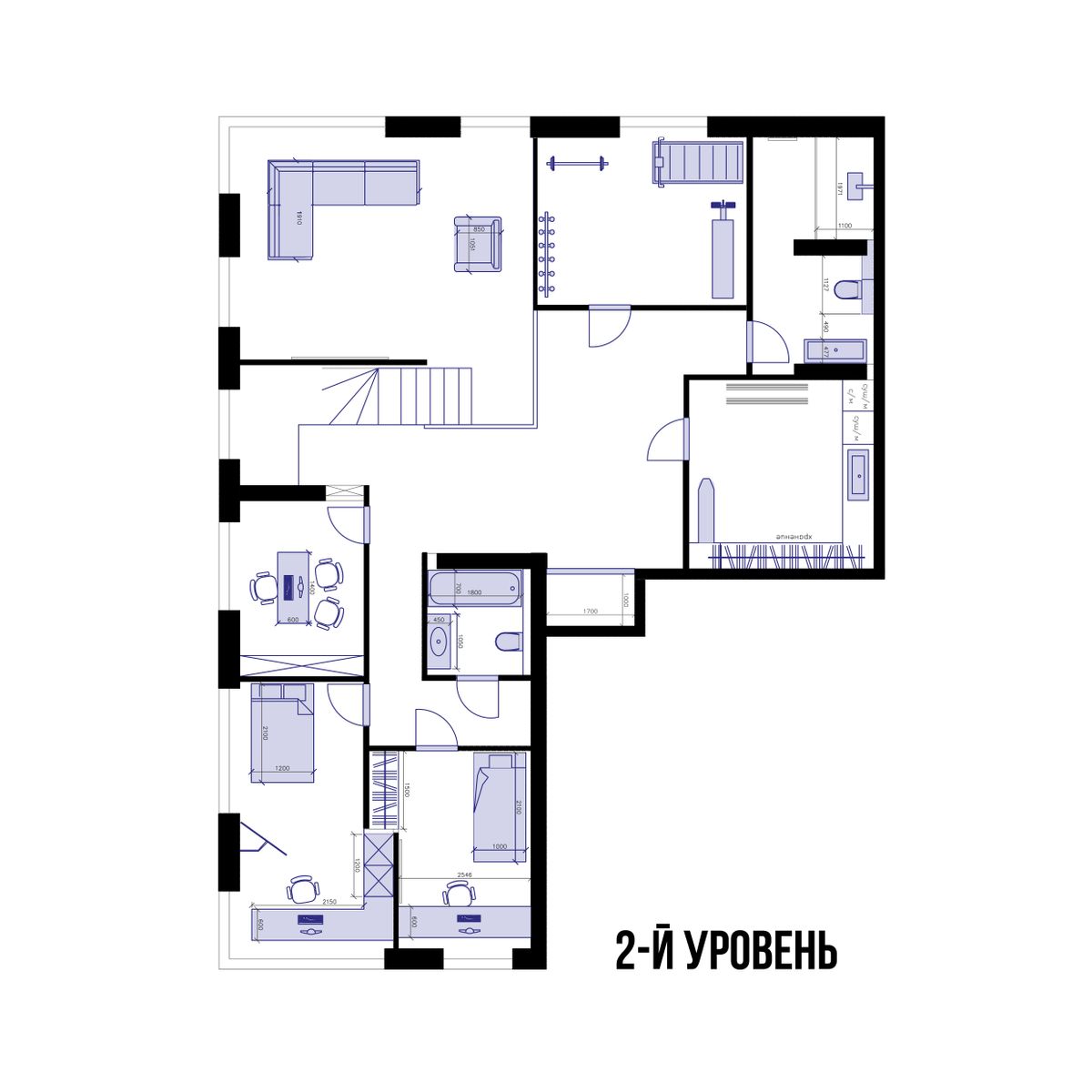 1-комнатная, 143.3 м², № 159 в Агат