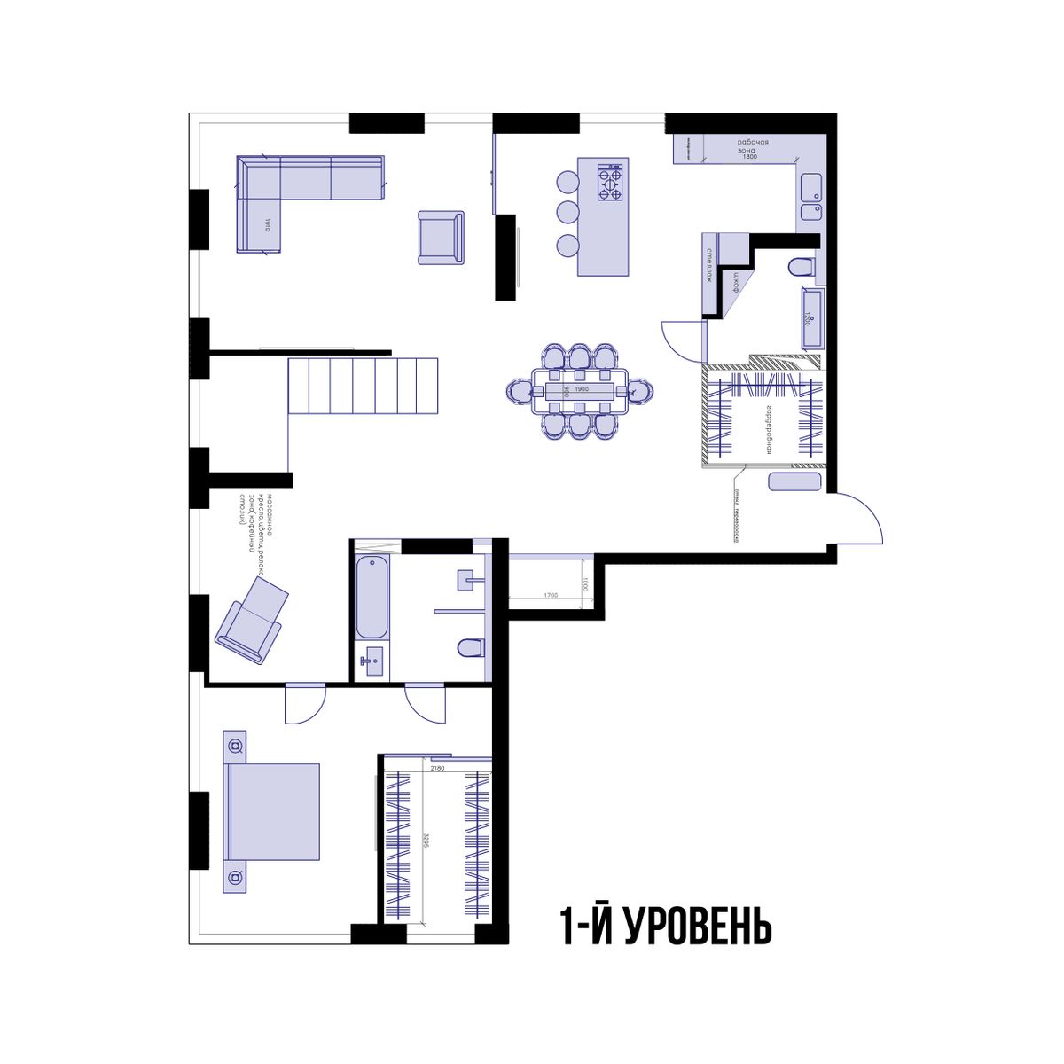 1-комнатная, 143.3 м², № 159 в Агат