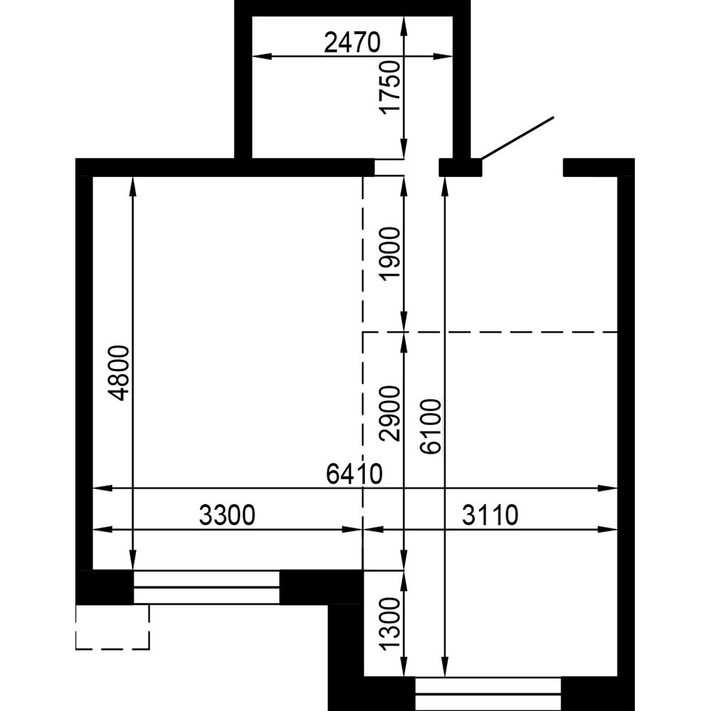 1-комнатная, 39.1 м², № 19 в Поселок-парк Весна-4
