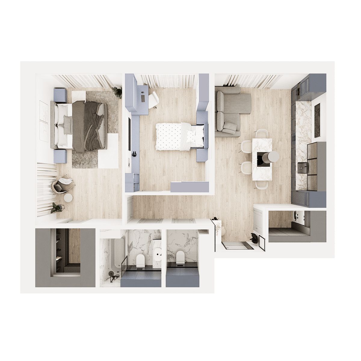 Планировка 2-комн. 4