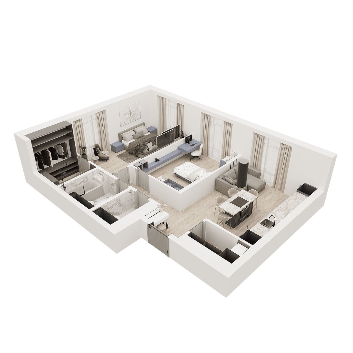 Планировка 2-комн. 3