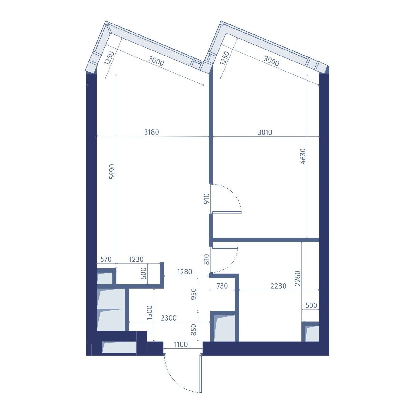 1-комнатная квартира, 47 кв.м, hideOUT, изображение-2