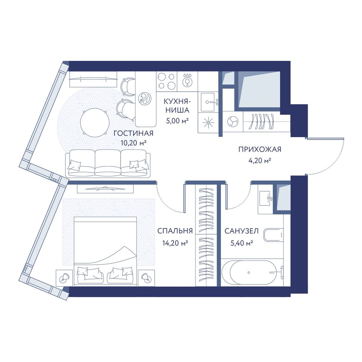 Планировка 2-комн.