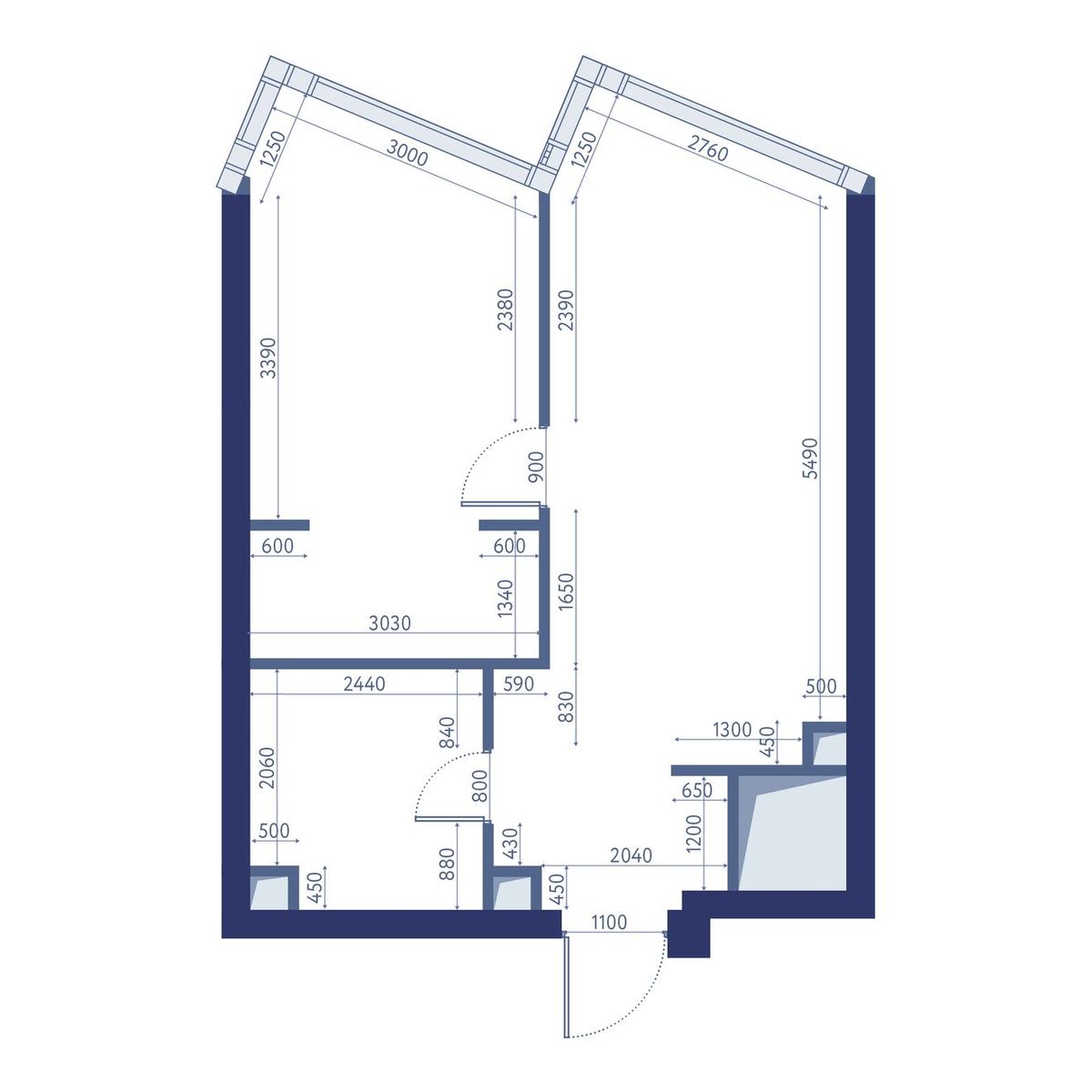 1-комнатная квартира, 45.9 кв.м, hideOUT, изображение-2