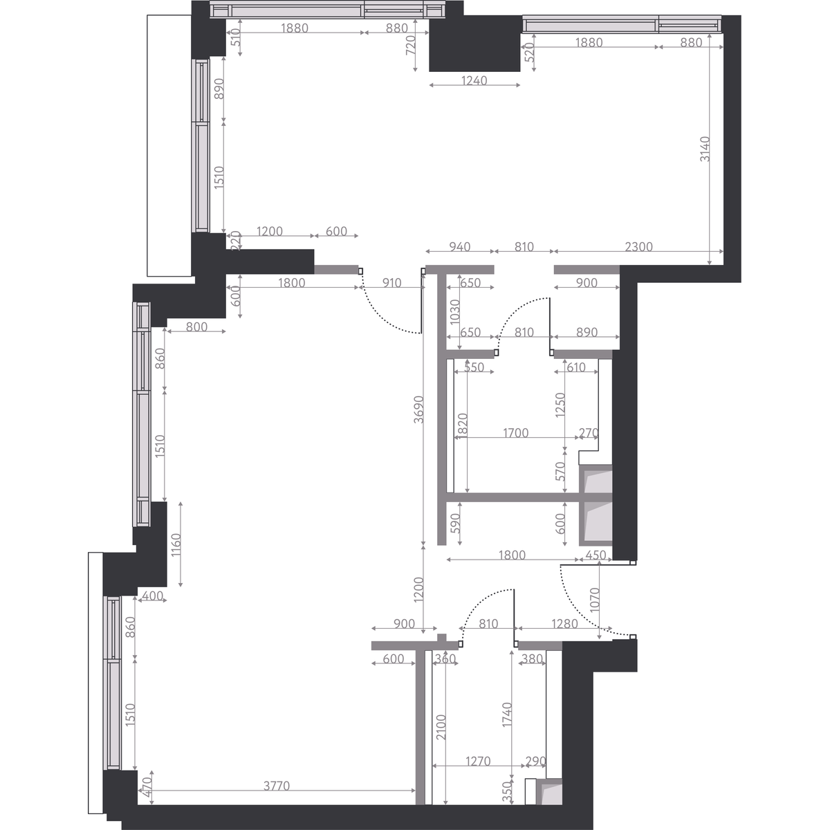2-комнатная квартира, 63.8 кв.м, Hide, изображение-2