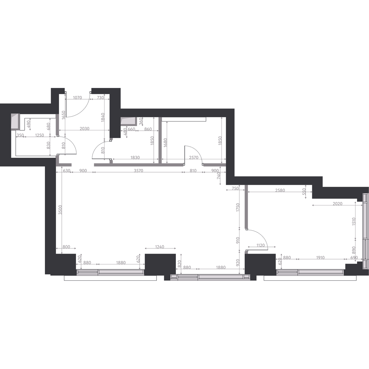 2-комнатная квартира, 60 кв.м, Hide, изображение-2