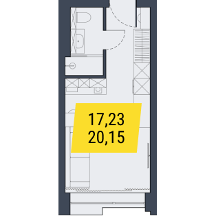 Планировка Студия