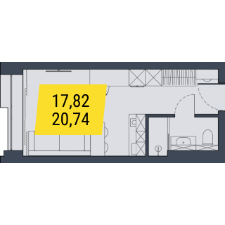Планировка Студия