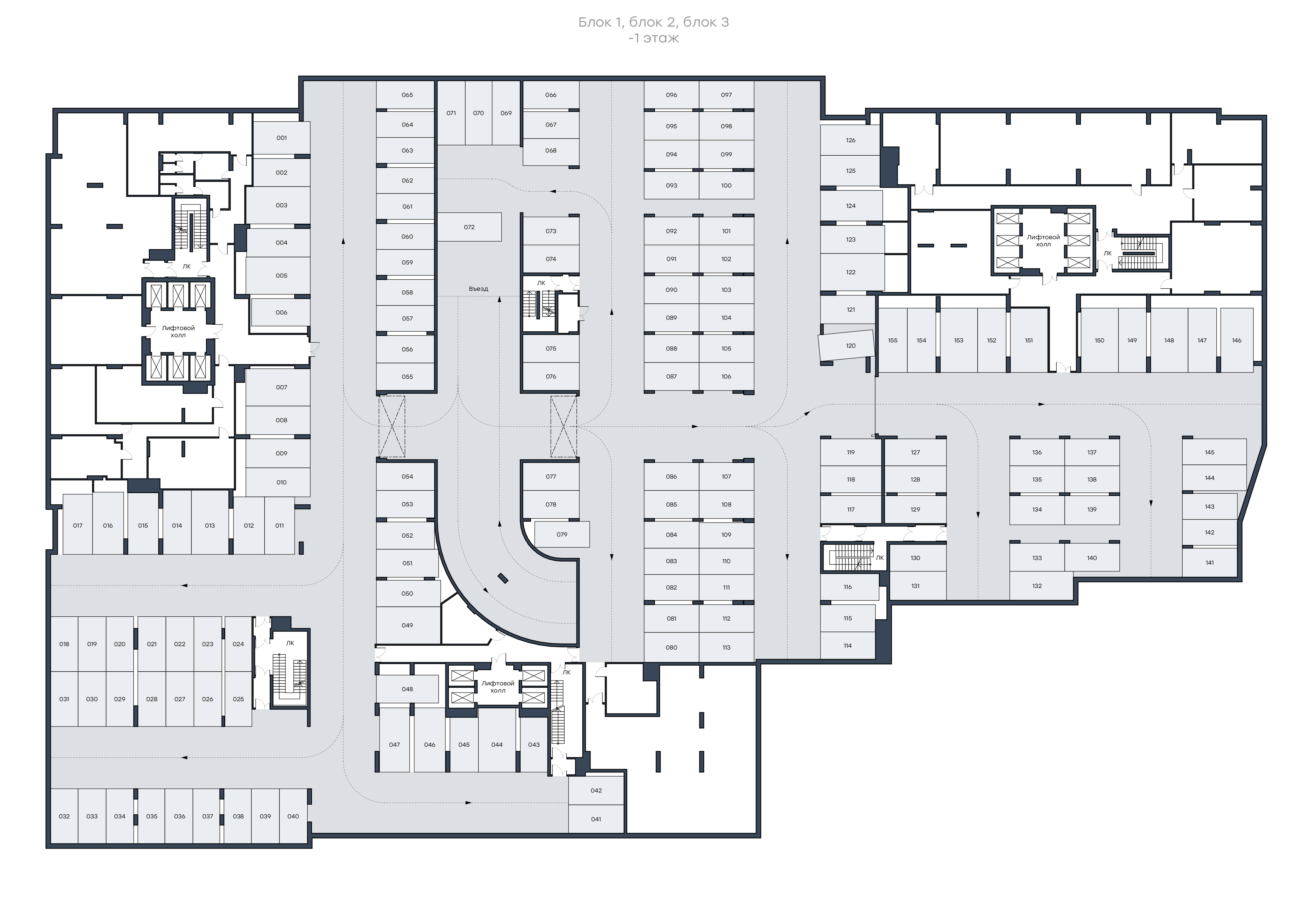 Паркинг, 1, этаж -1