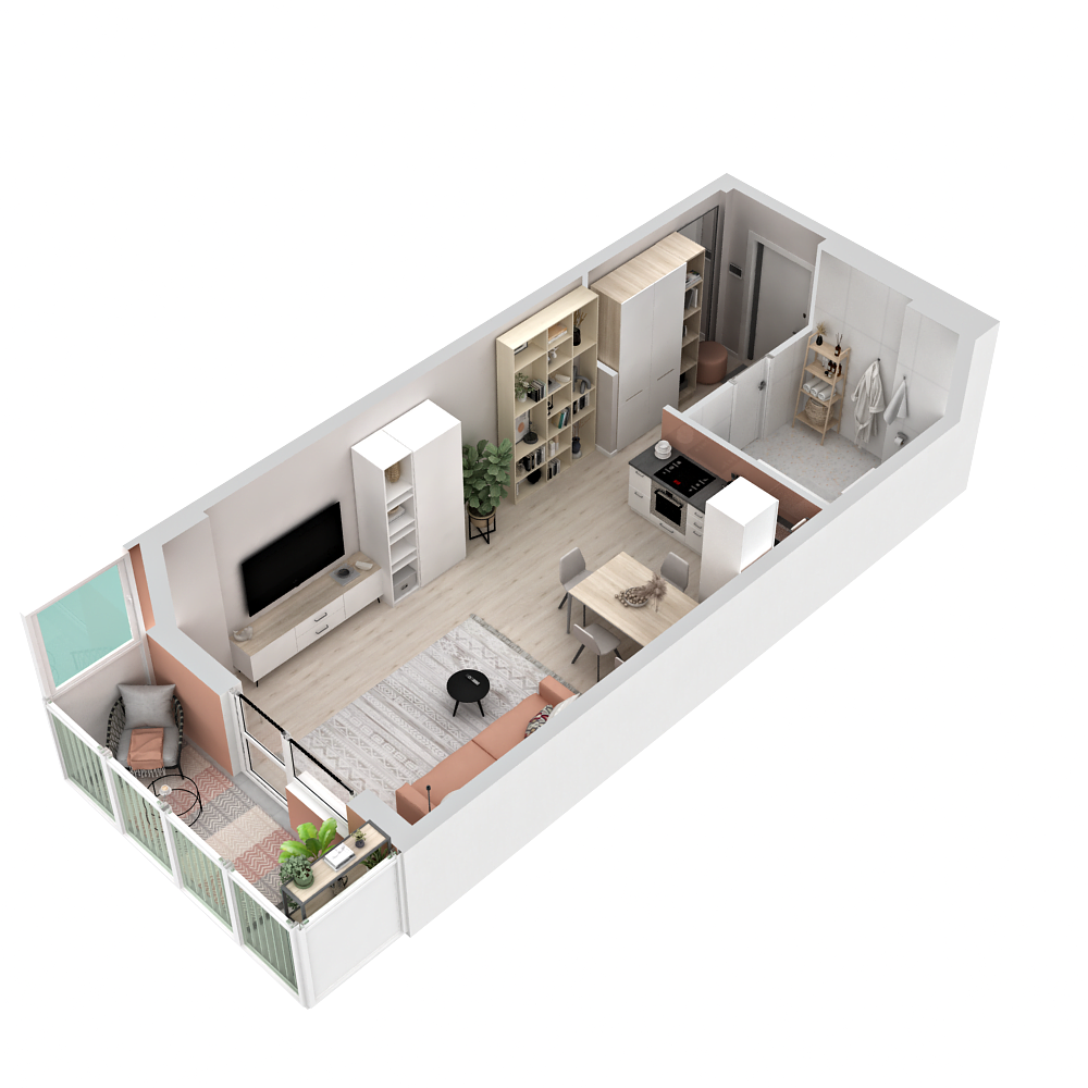 Планировка Студия 3