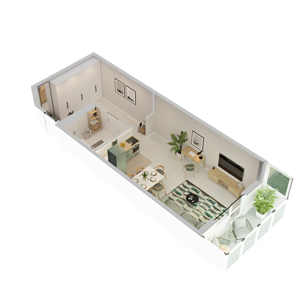 Планировка Студия 3