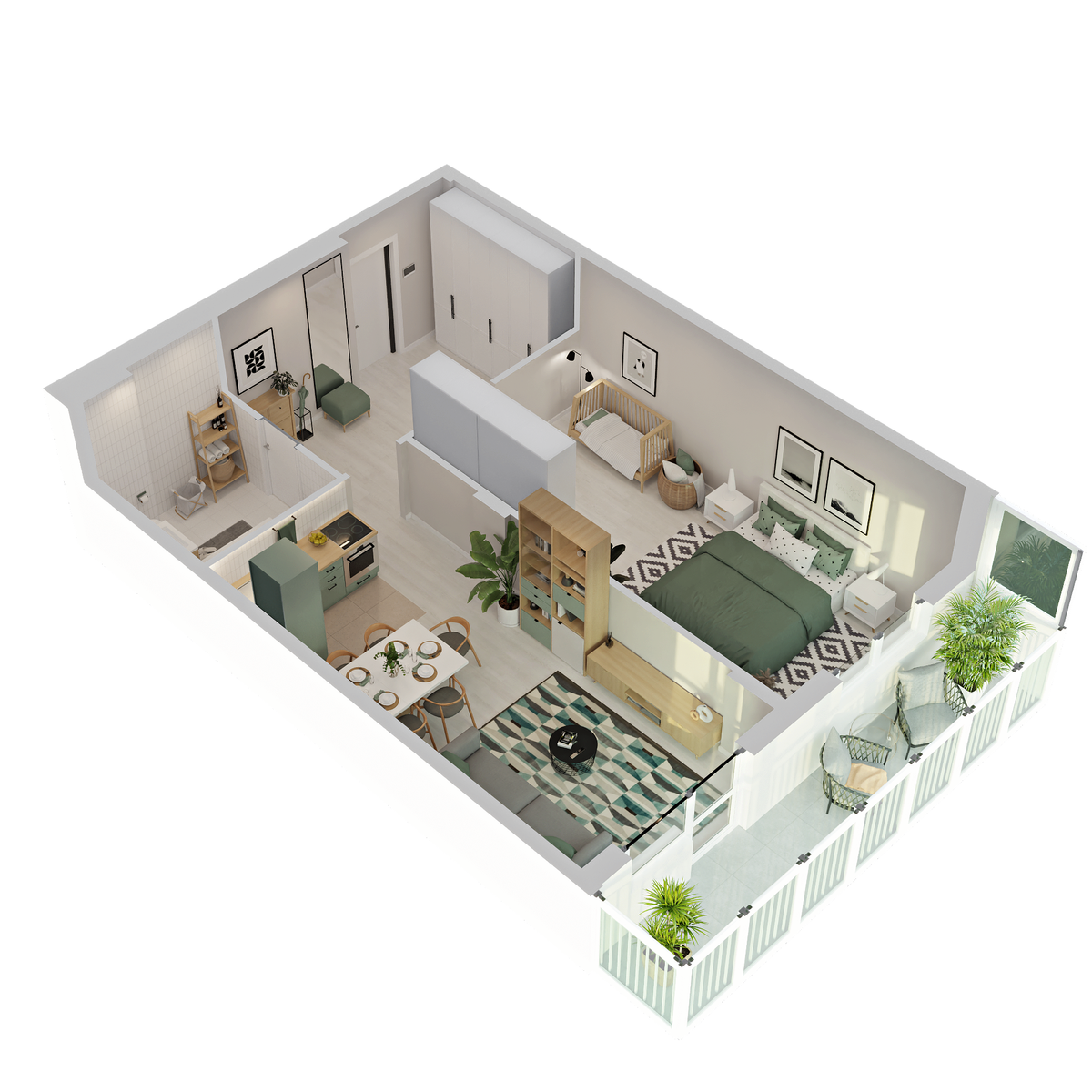 Планировка 2-комн. 3