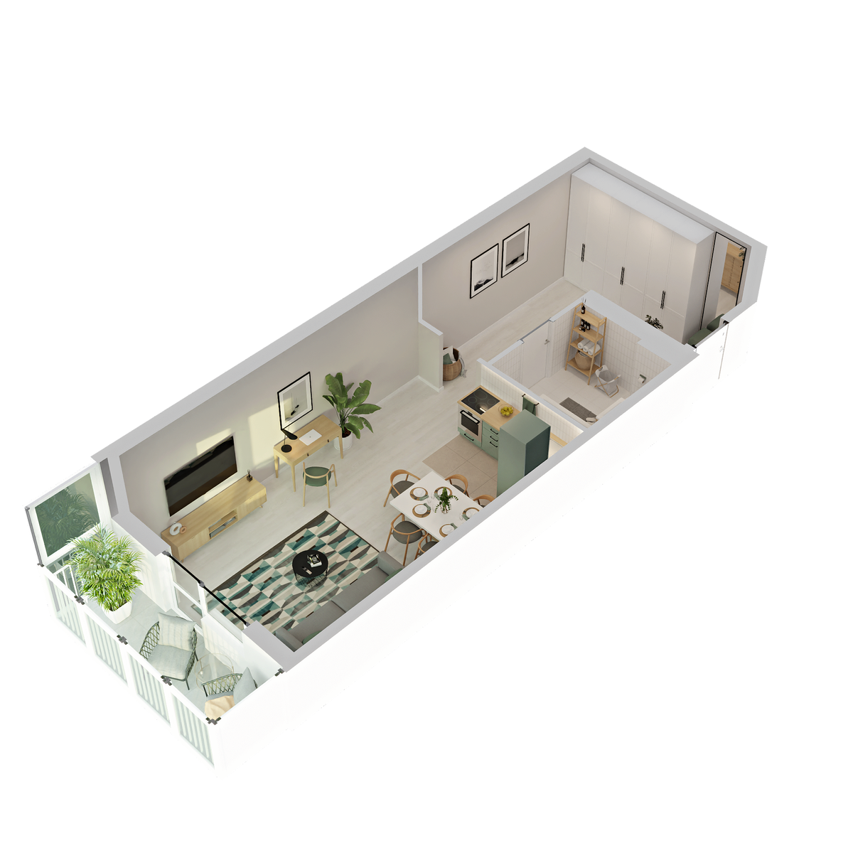 Планировка Студия 3