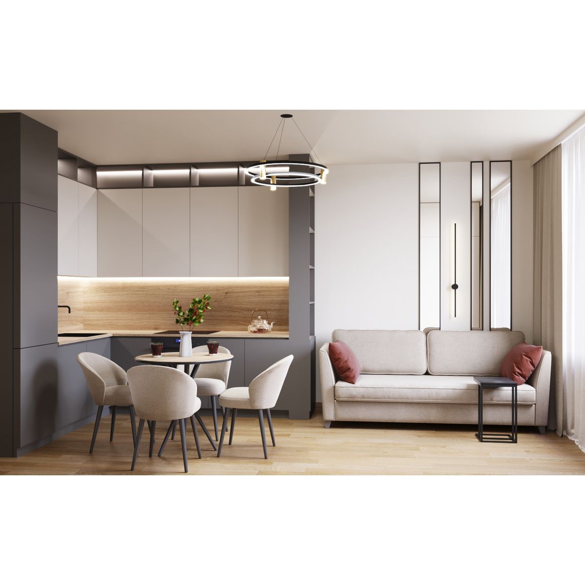 2-комнатная квартира, 45.8 кв.м, ЖК Перемены, изображение-5