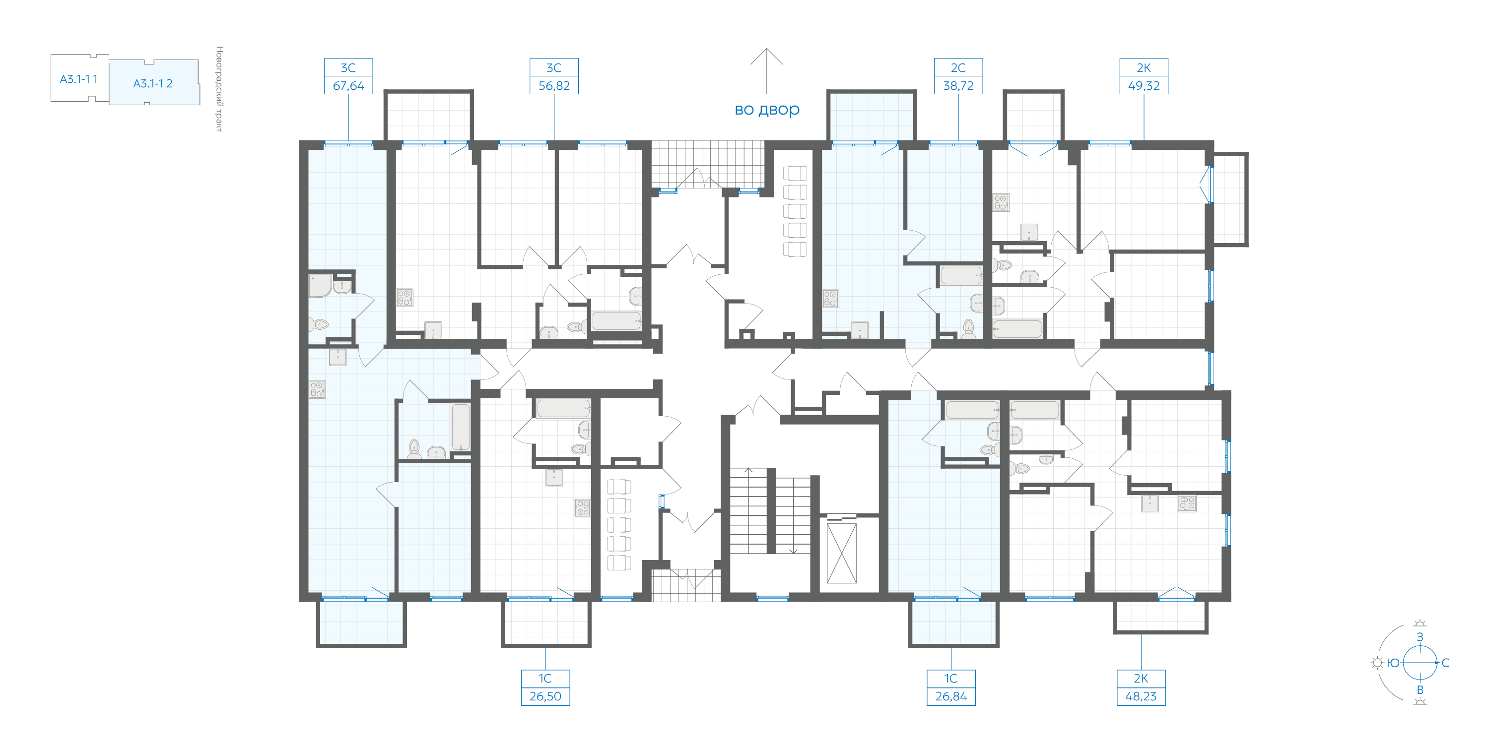 26.84 кв.м, ЖК Новиль, изображение-3