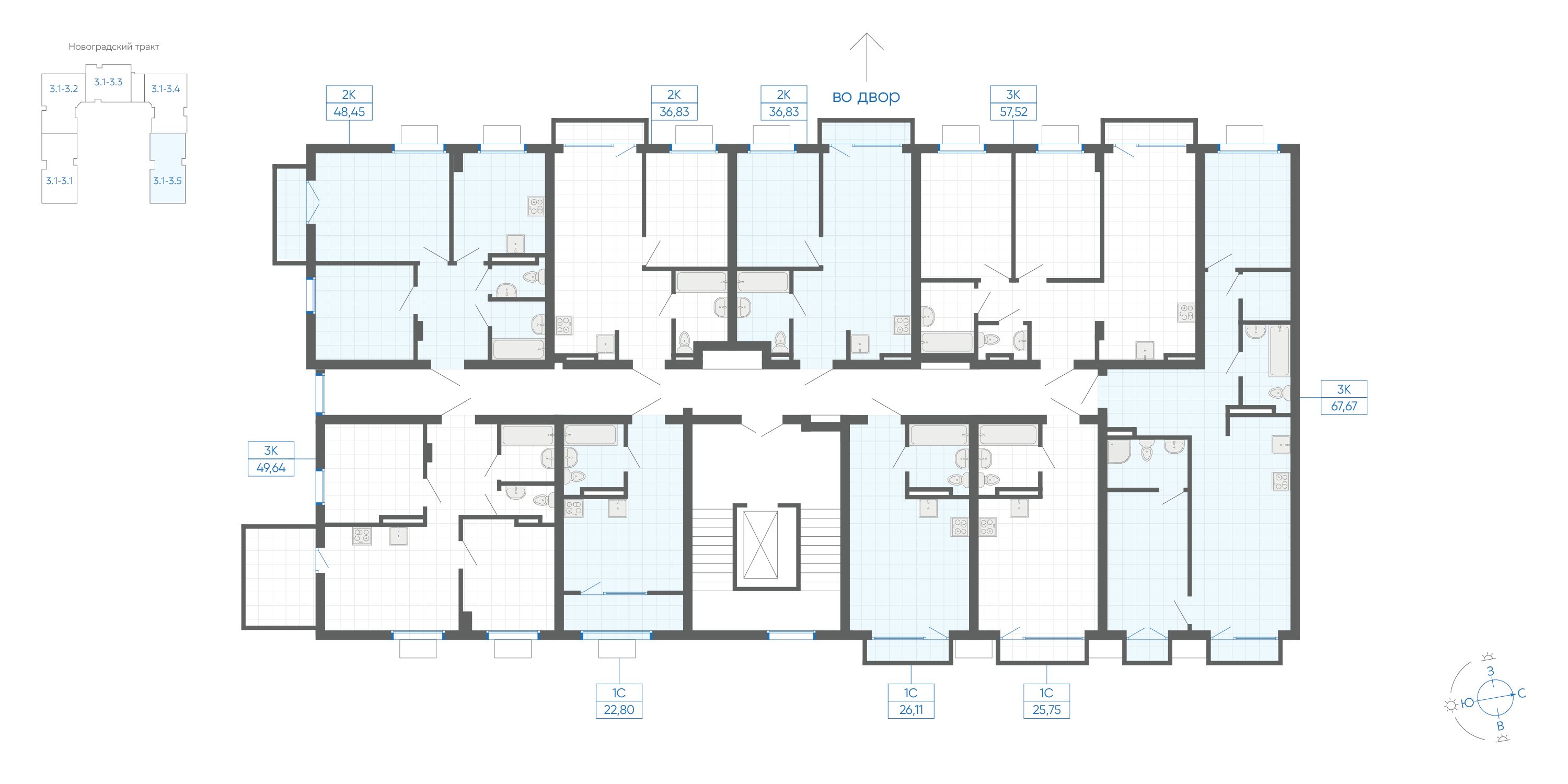22.8 кв.м, ЖК Новиль, изображение-3