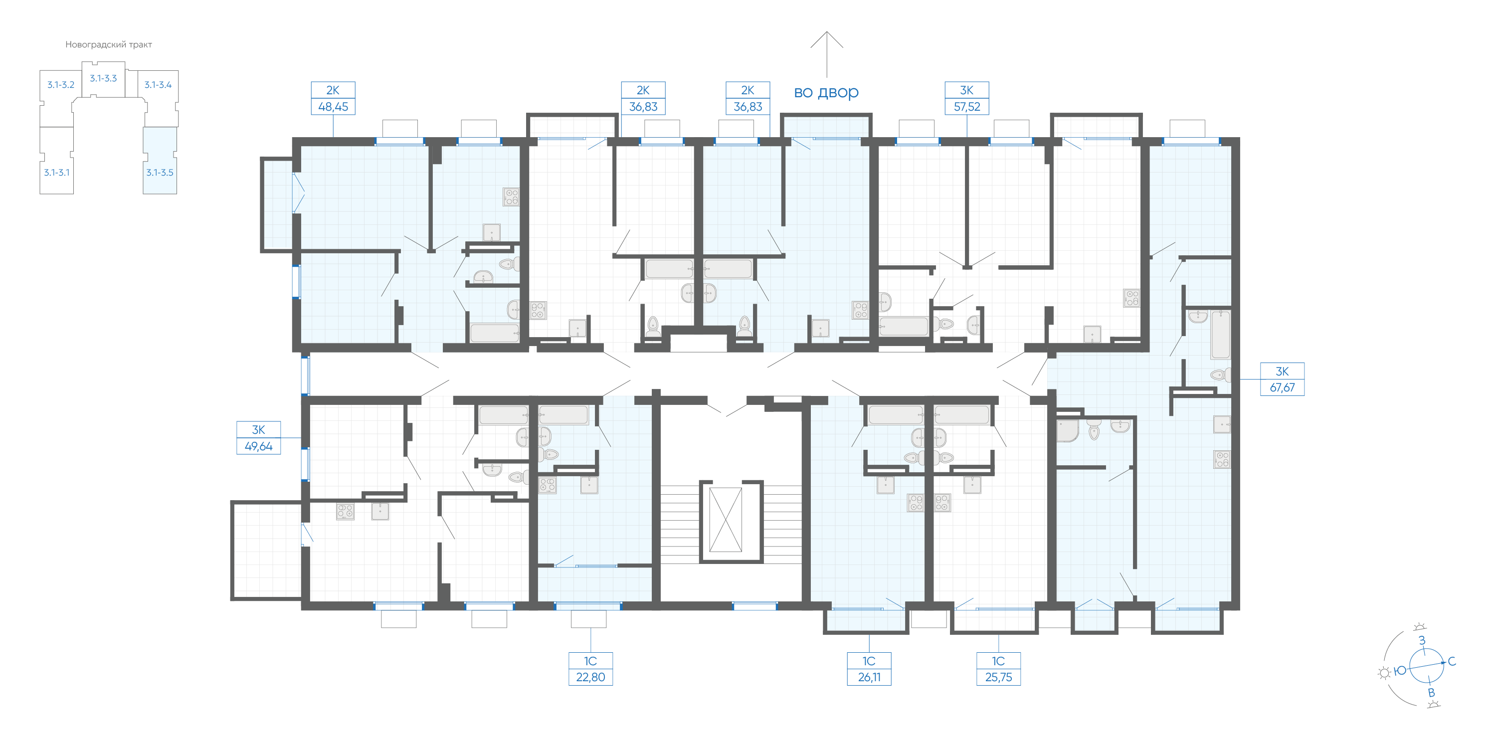 25.75 кв.м, ЖК Новиль, изображение-3