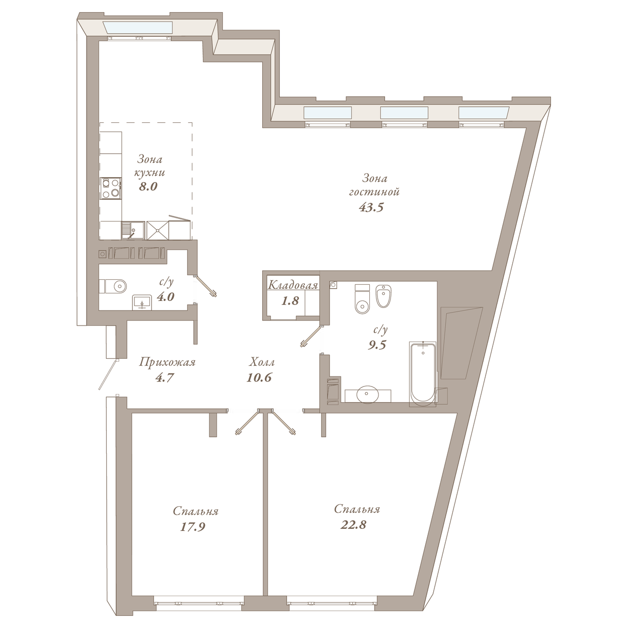 Планировка 2-комн.