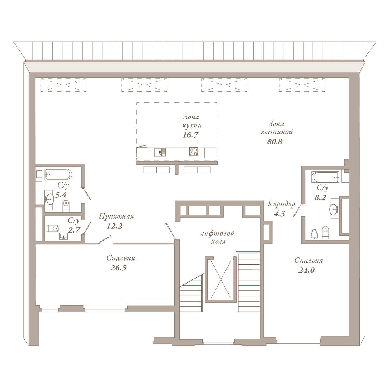Планировка 2-комн.