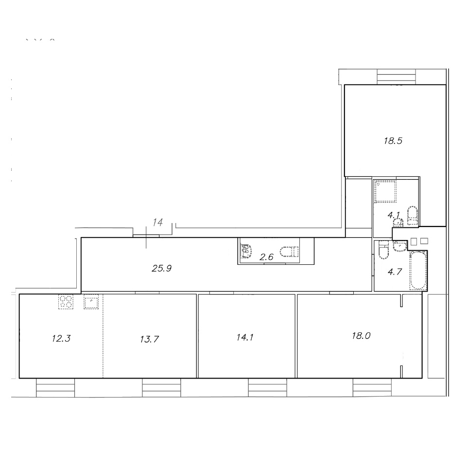 Планировка 3-комн.
