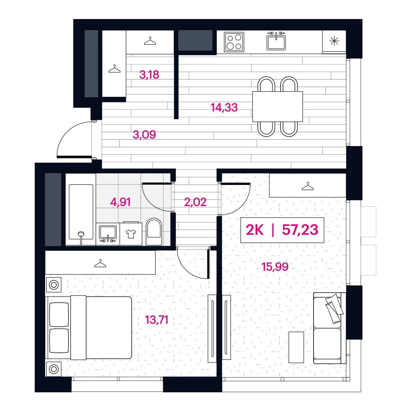 Планировка квартиры 124