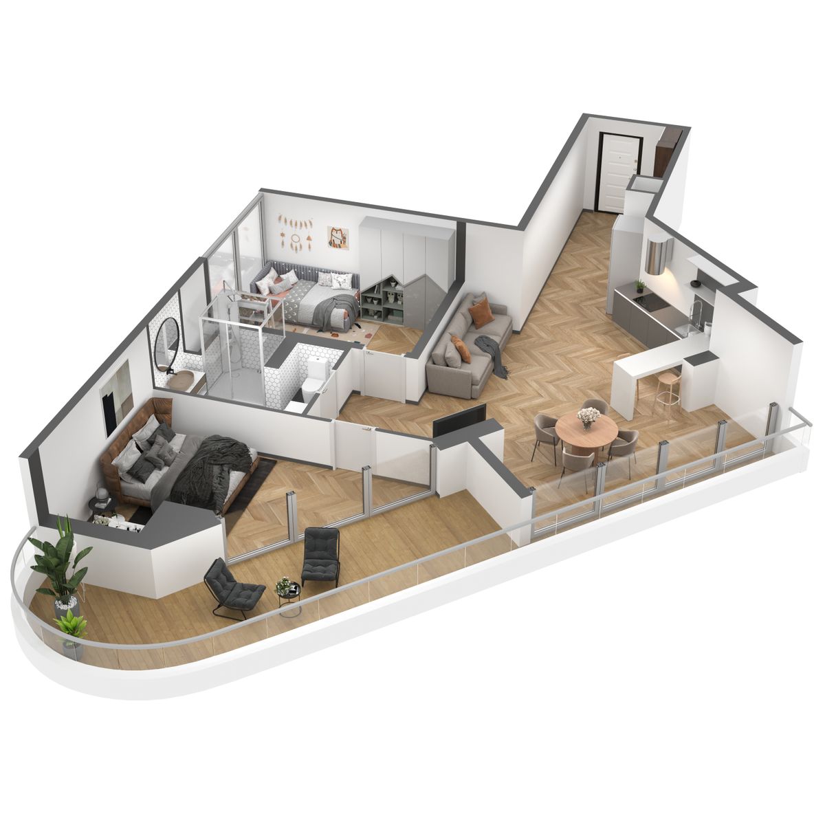 3-к, 170 м² · SkyPlaza
