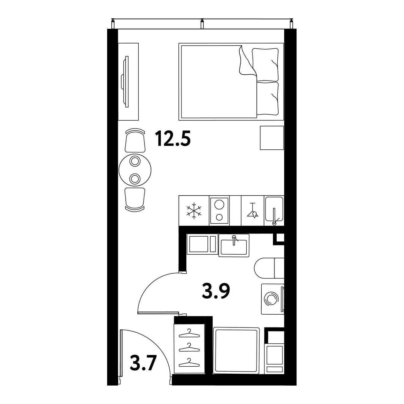 Планировка Студия