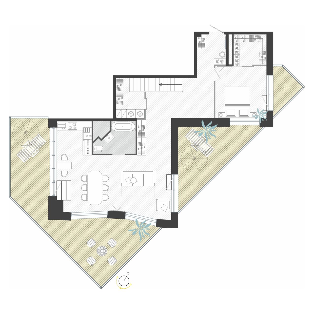 5-комнатная, 190.84 м², № 518 в R4 (Р4)