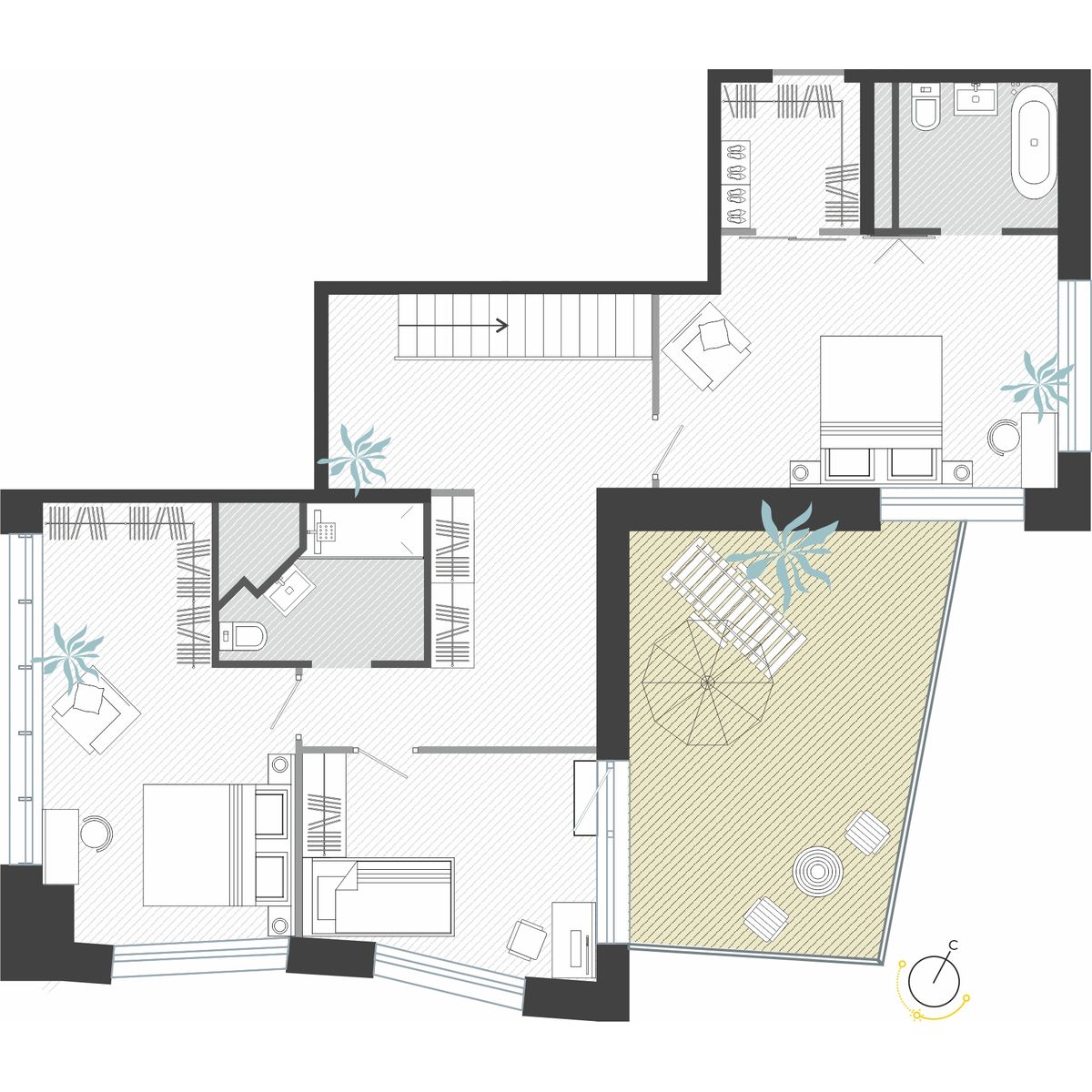 5-комнатная, 190.84 м², № 518 в R4 (Р4)