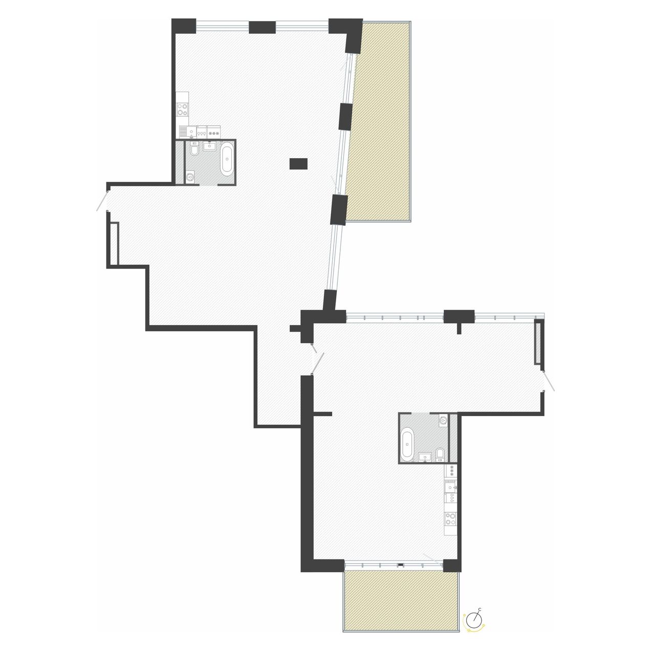 3-комнатная, 221.35 м², № 6 в R4 (Р4)