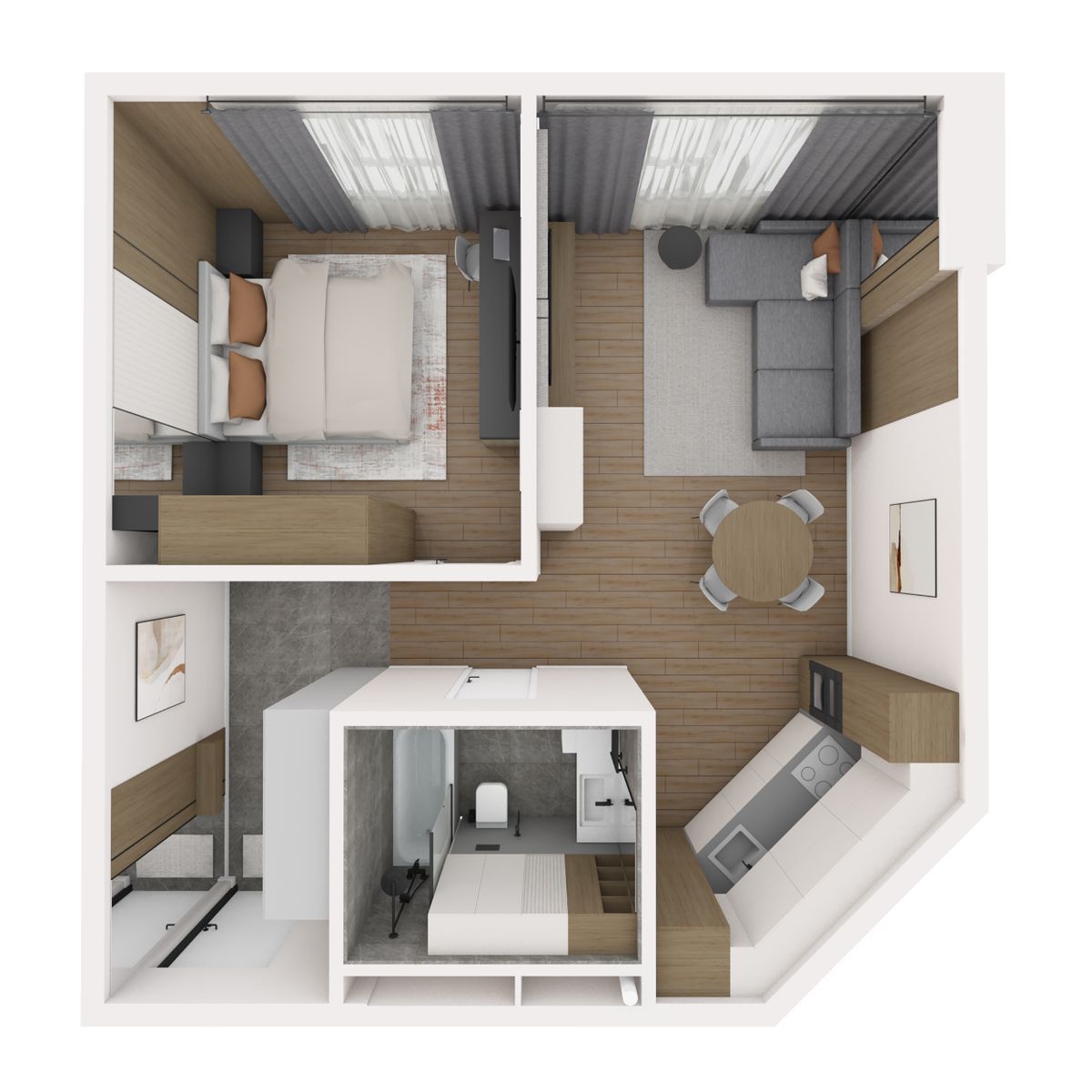 2-комнатная, 53.45 м², № 663 в R4 (Р4)