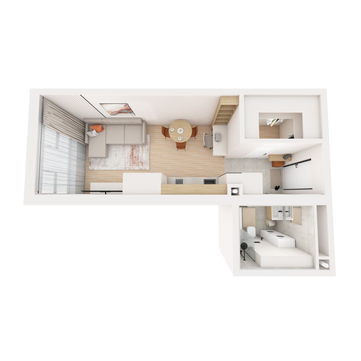 1-комнатная, 34.93 м², № 219 в R4 (Р4)