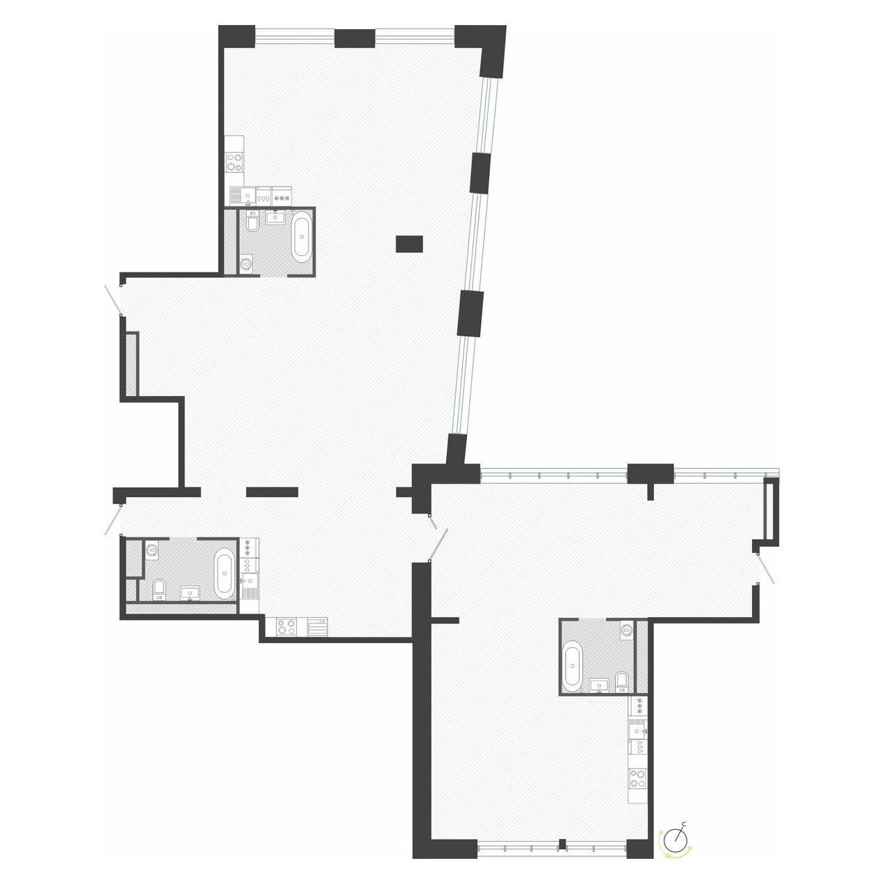 3-комнатная, 224.86 м², № 37 в R4 (Р4)