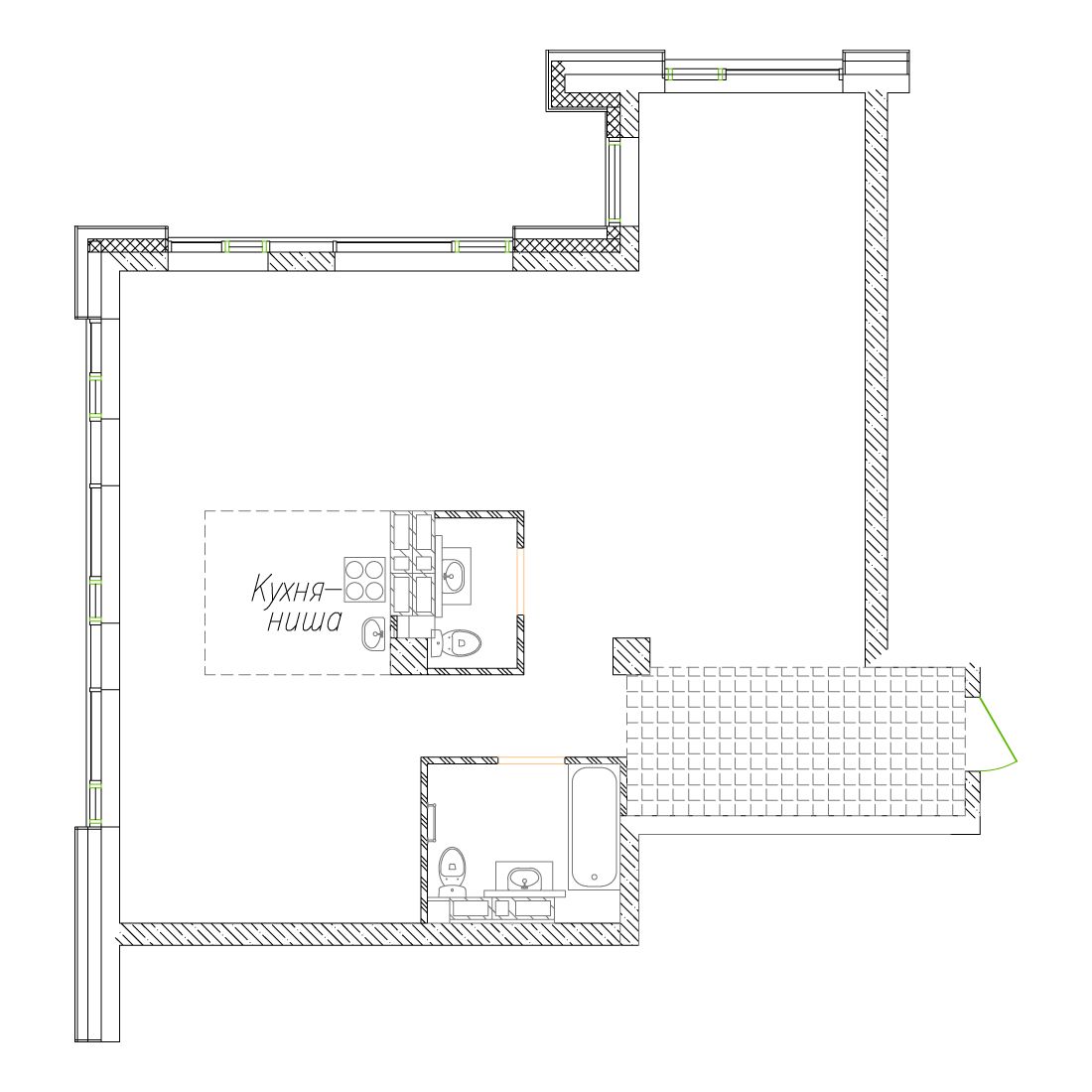 3-комнатная, 90.3 м², № 14 в Сады Маковского