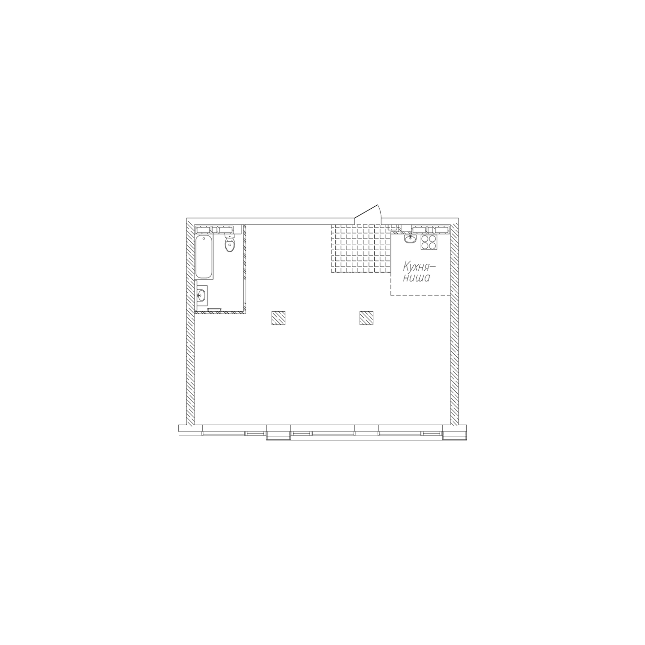 2-комнатная, 69.3 м², № 132 в Сады Маковского