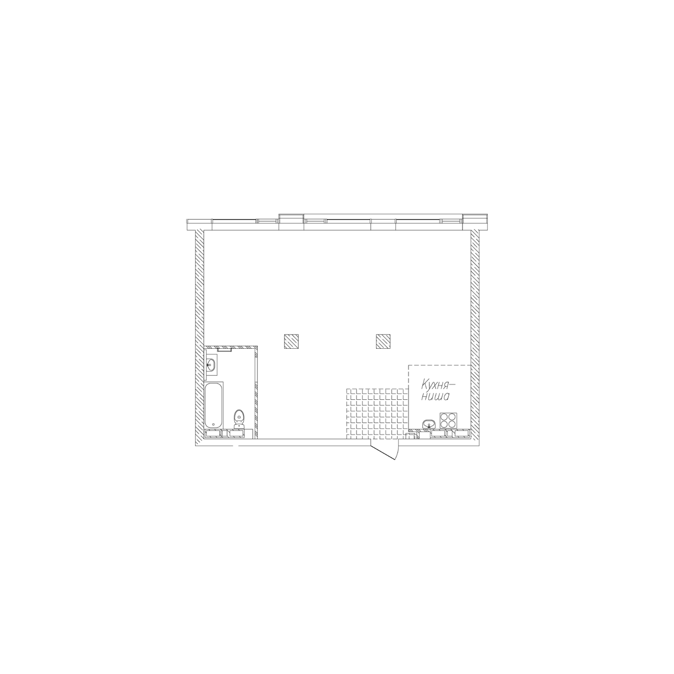 2-комнатная, 69.3 м², № 145 в Сады Маковского