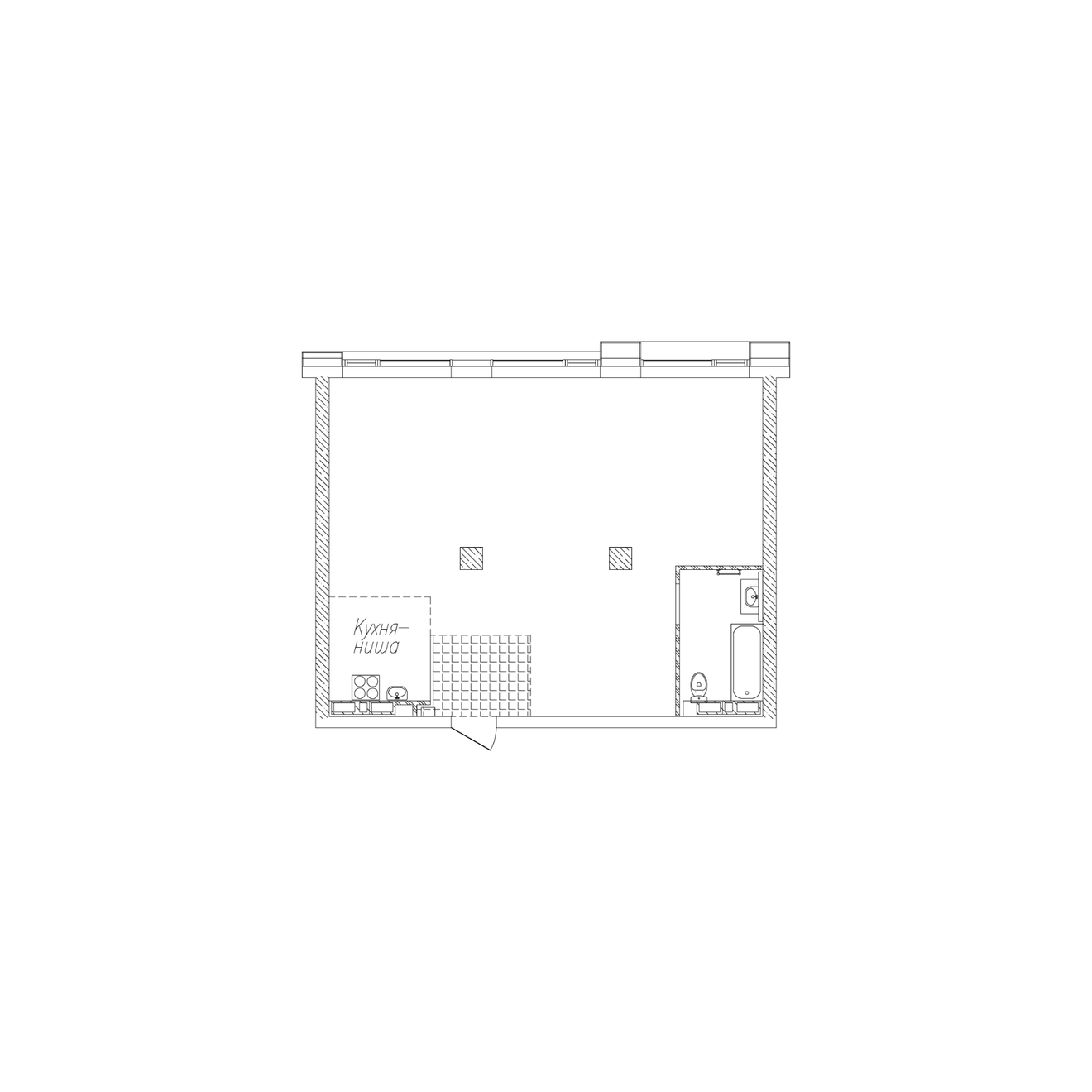 2-комнатная, 69.4 м², № 86 в Сады Маковского
