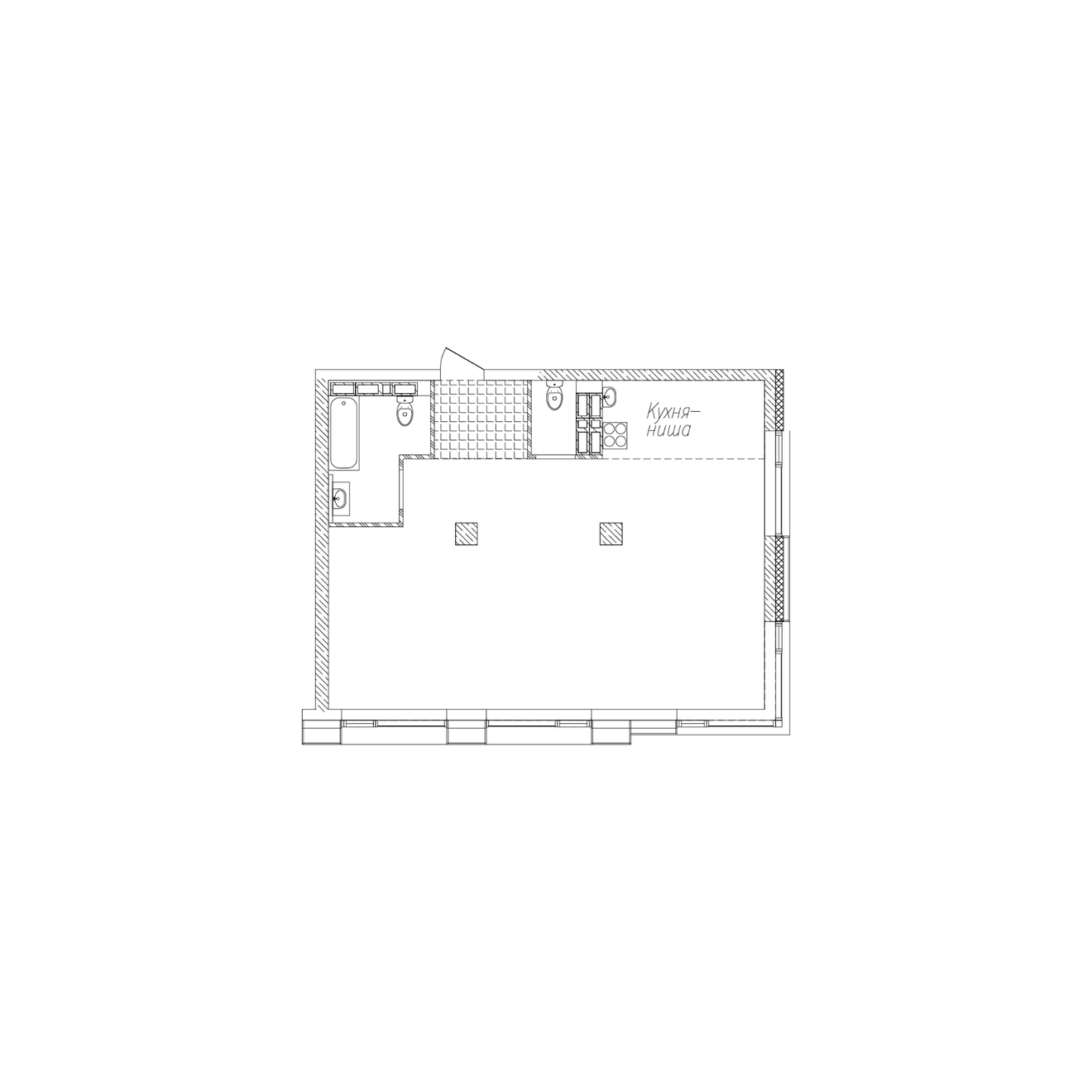 2-комнатная, 71 м², № 326 в Сады Маковского