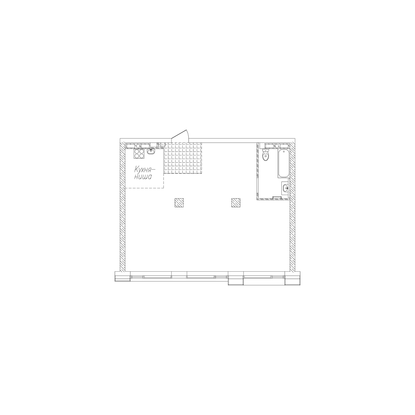 2-комнатная, 69.5 м², № 378 в Сады Маковского