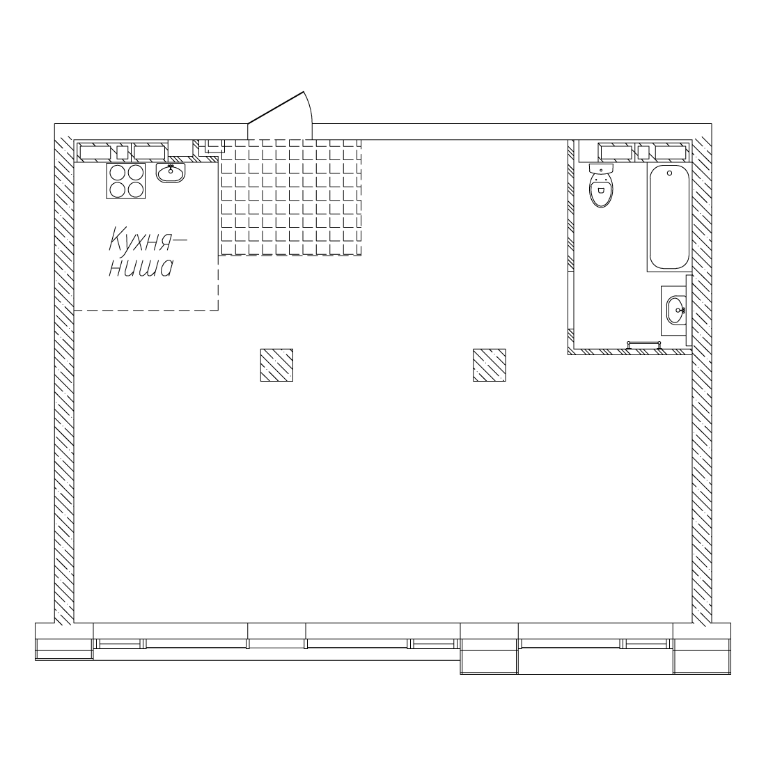2-комнатная, 69.4 м², № 408 в Сады Маковского