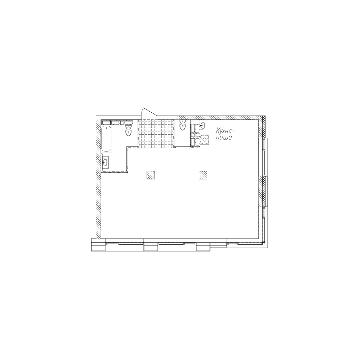 2-комнатная, 71.9 м², № 129 в Сады Маковского
