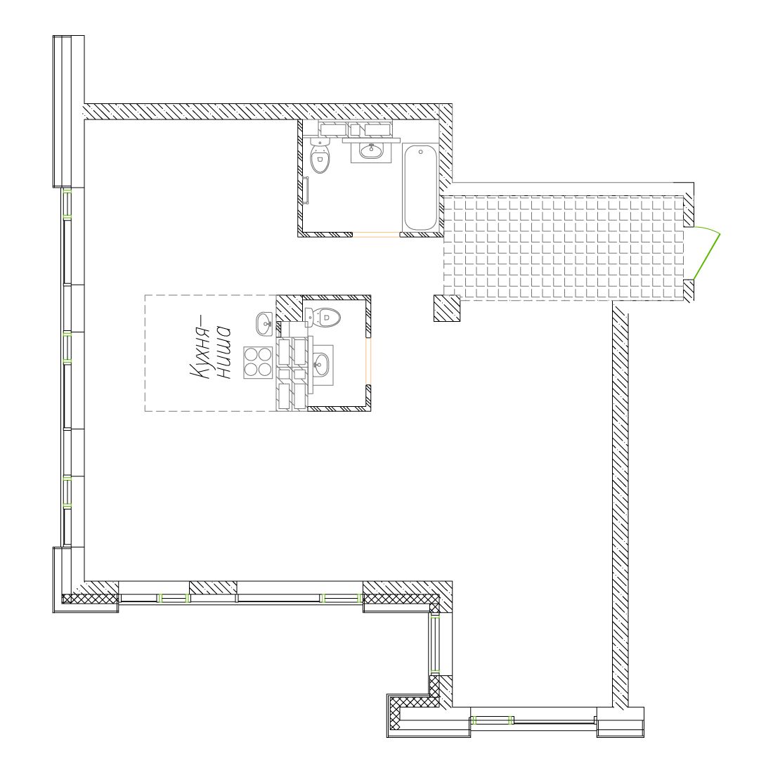 3-комнатная, 90.5 м², № 13 в Сады Маковского