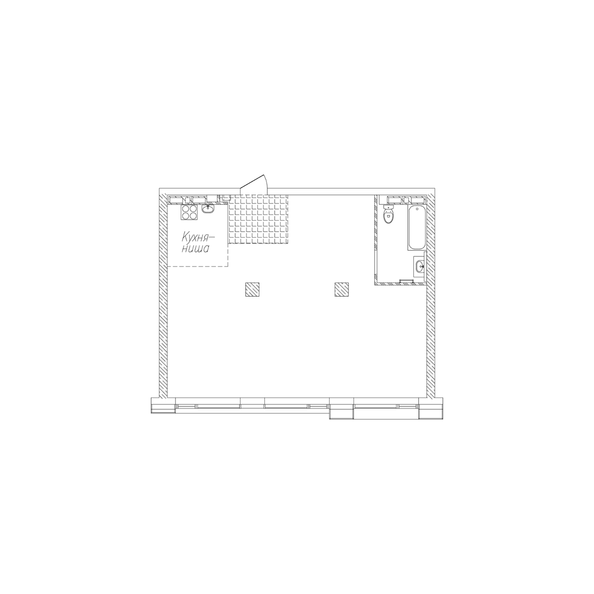 2-комнатная, 69.8 м², № 131 в Сады Маковского