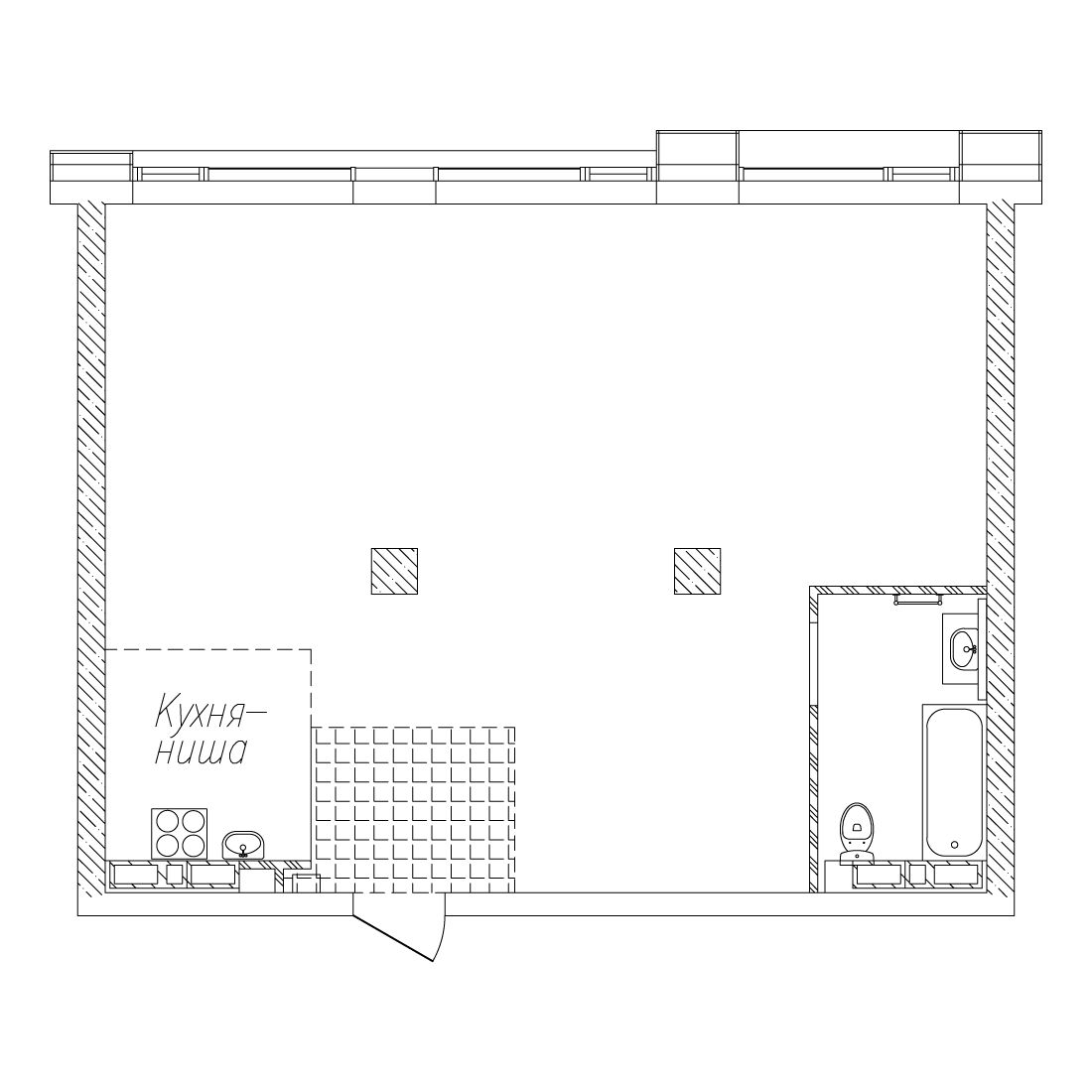 2-комнатная, 69.9 м², № 56 в Сады Маковского