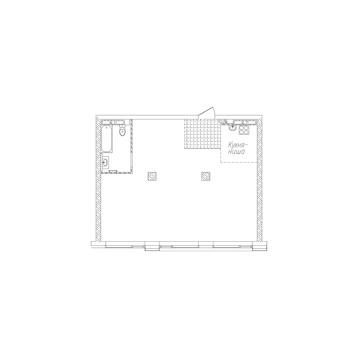 2-комнатная, 69.6 м², № 112 в Сады Маковского