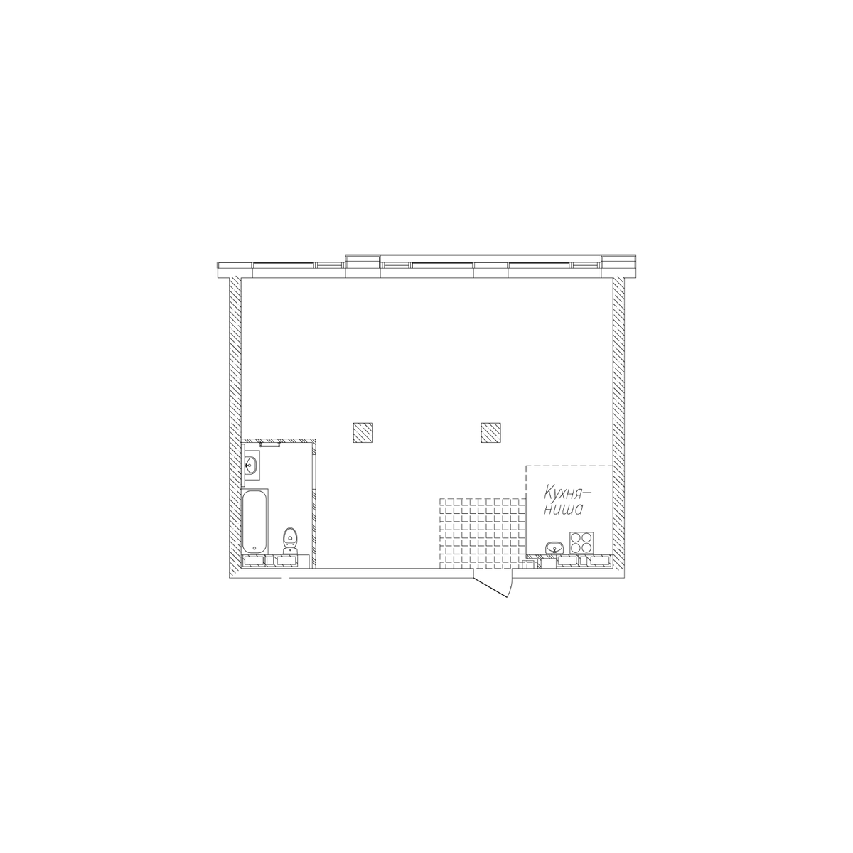 2-комнатная, 69.8 м², № 65 в Сады Маковского