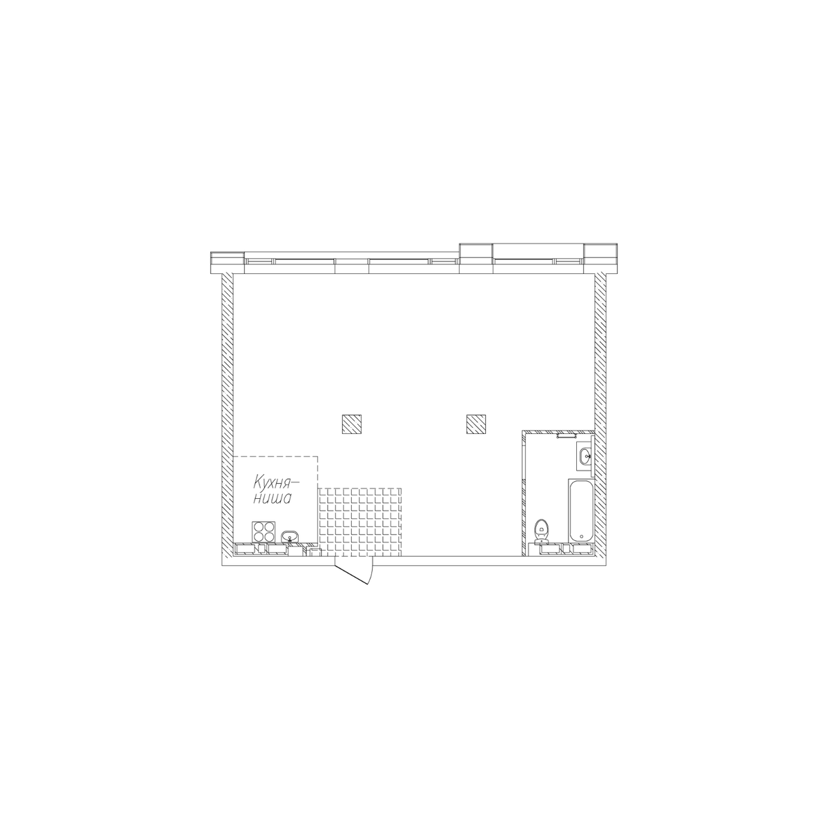 2-комнатная, 69.7 м², № 126 в Сады Маковского