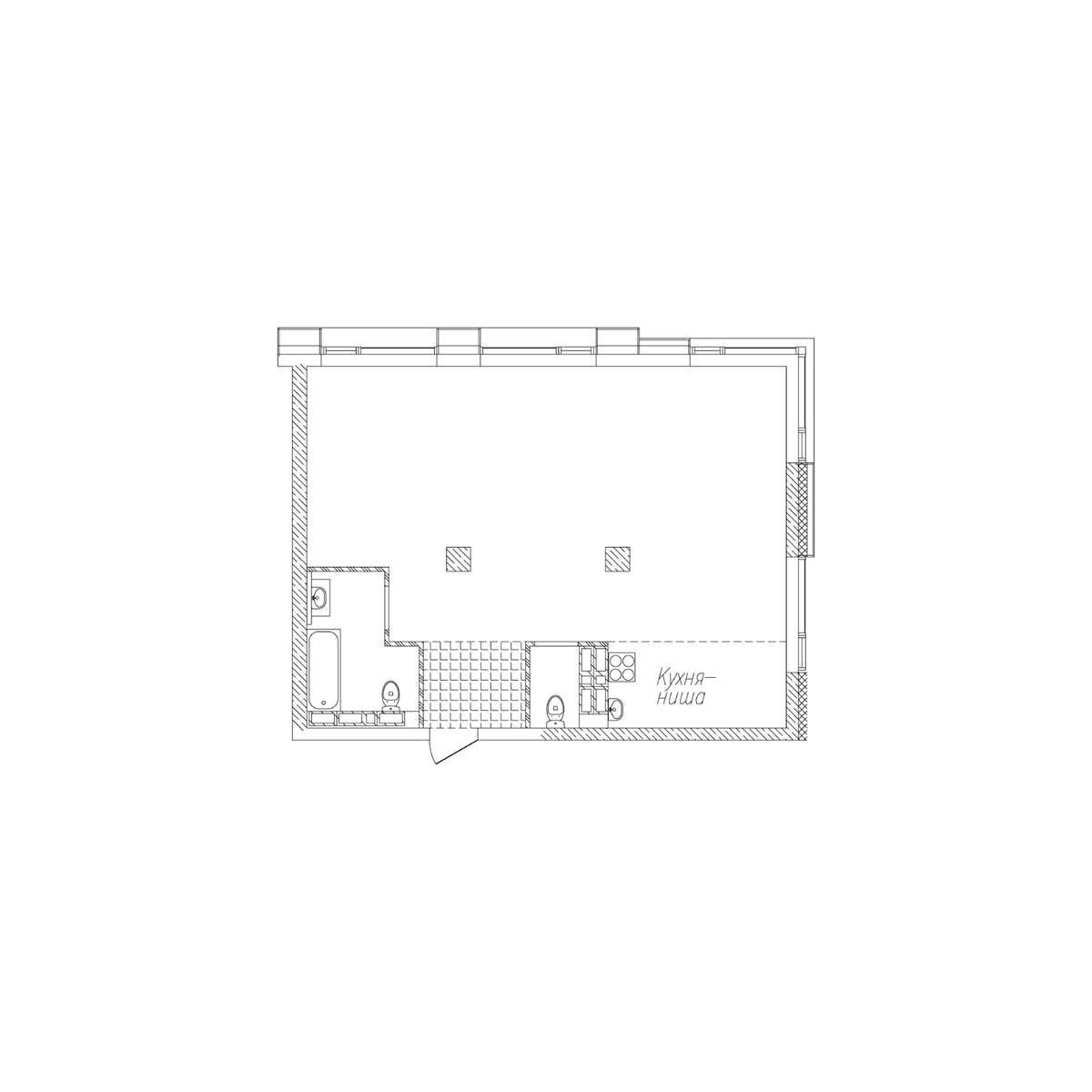 2-комнатная, 71.7 м², № 128 в Сады Маковского