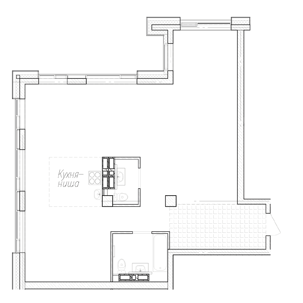 3-комнатная, 90.9 м², № 34 в Сады Маковского